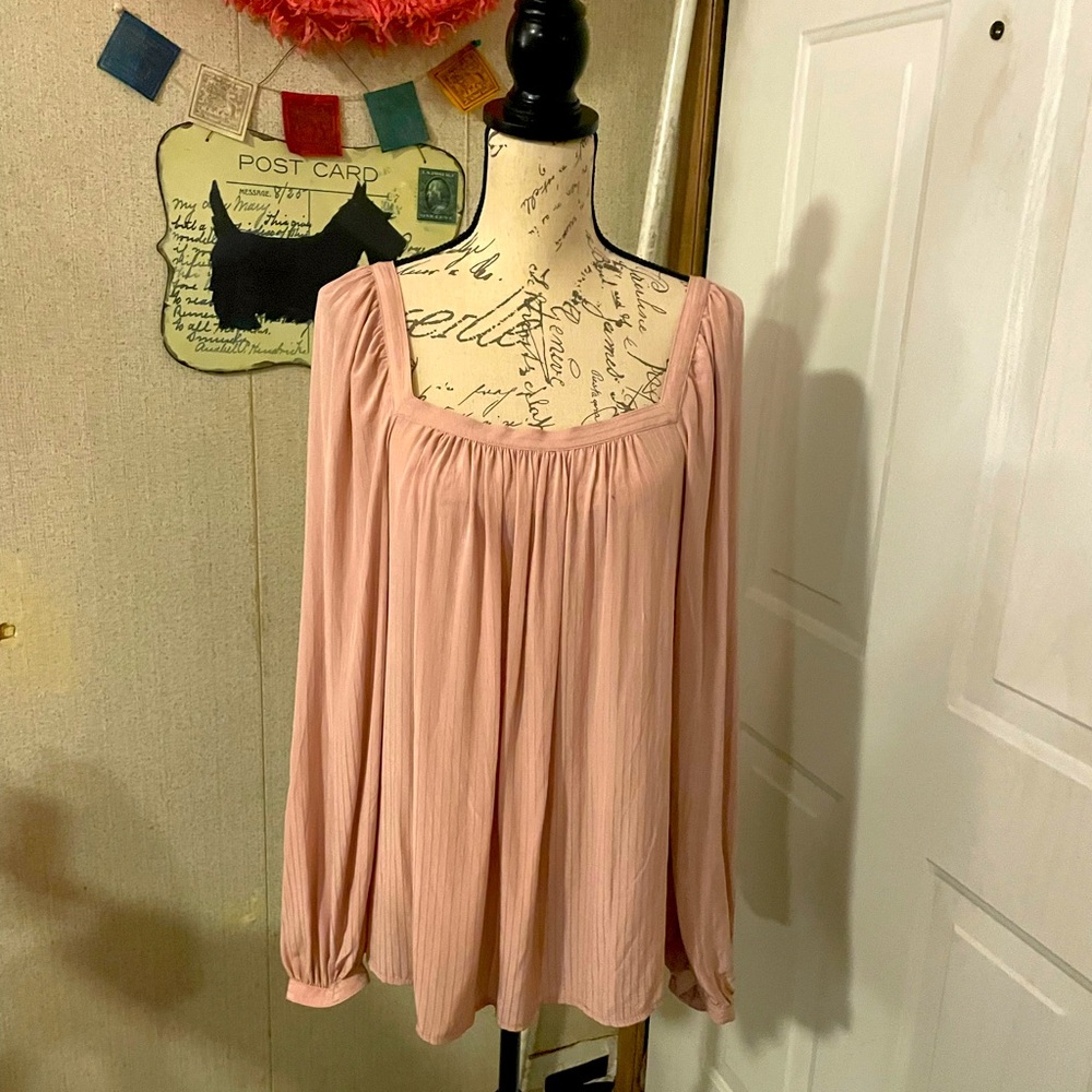 Light pink pin stripe blouse
